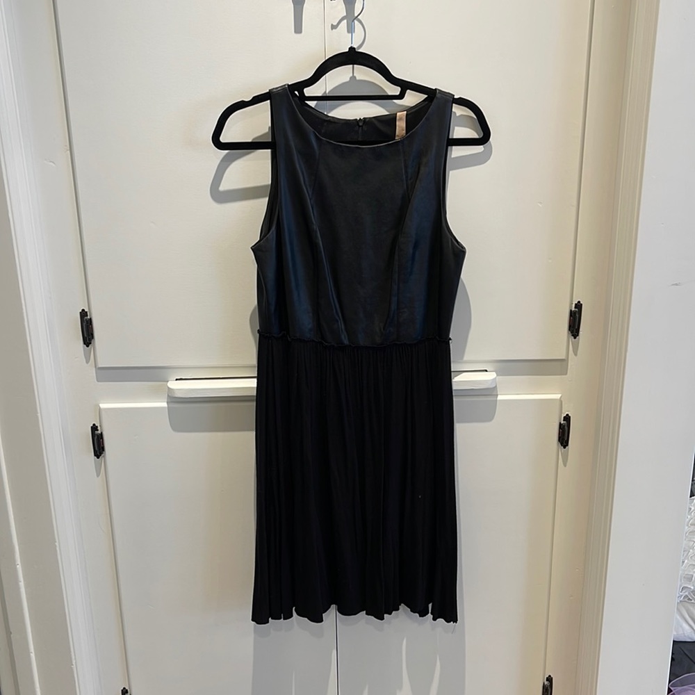 Bailey 44 Leather Top Cocktail Dress